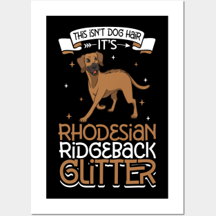 Rhodesian Ridgeback glitter Posters and Art